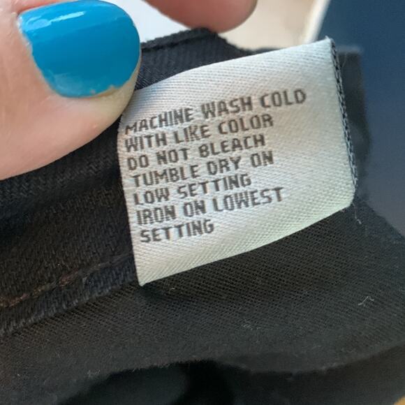 Tractr Black Premium Denim High Rise Wide Leg Button-fly Jeans NEW W-820 Size 6 - Picture 10 of 10